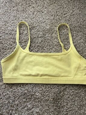athleta yellow sports bra